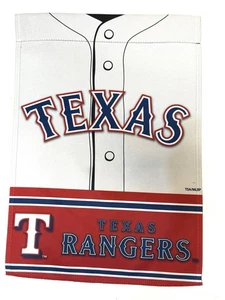 Texas Rangers doppelseitige Jersey Folie Garten Flagge von Evergreen 12,5x18" - Bild 1 von 3