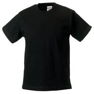 Jerzees Schoolgear Childrens Little Boys Classic Plain T-Shirt (BC590) - Picture 1 of 22