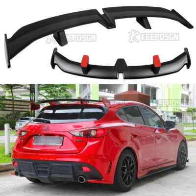Alerón trasero negro mate 55" Racing Wing estilo PRO para Mazda 3 6 hatchback Foto 1 de 4