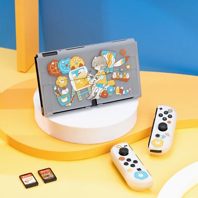 GeekShare Child Protective Case for Switch OLED Console and Joy Con Cartoon Skin - Image 1 of 4