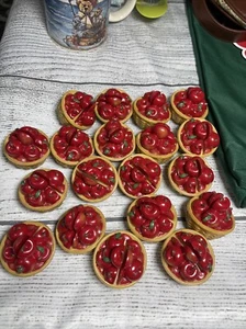 19er Set Tischkartenhalter rote Äpfel - Bild 1 von 4
