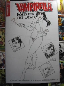 Vampirella: Roses for the Dead #1 Linsner B&W 1 en 40 VARIANTE cómic casi nuevo (9,4)  - Imagen 1 de 11