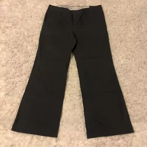 NWT Eddie Bauer Shaw Capri Pants Womens Size 14Short Gray Pockets Crop - Picture 1 of 11