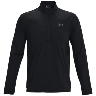 Under Armour Golf Mens Storm Windstrike Half Zip Top, Black, NEW - Image 1 of 4