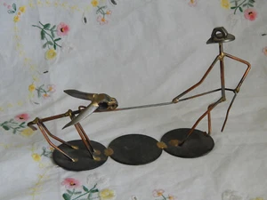 COWBOY ROPING AN DOCKEY/MULE FIGUR ROCK CREEK METALL BASTELN - Bild 1 von 8