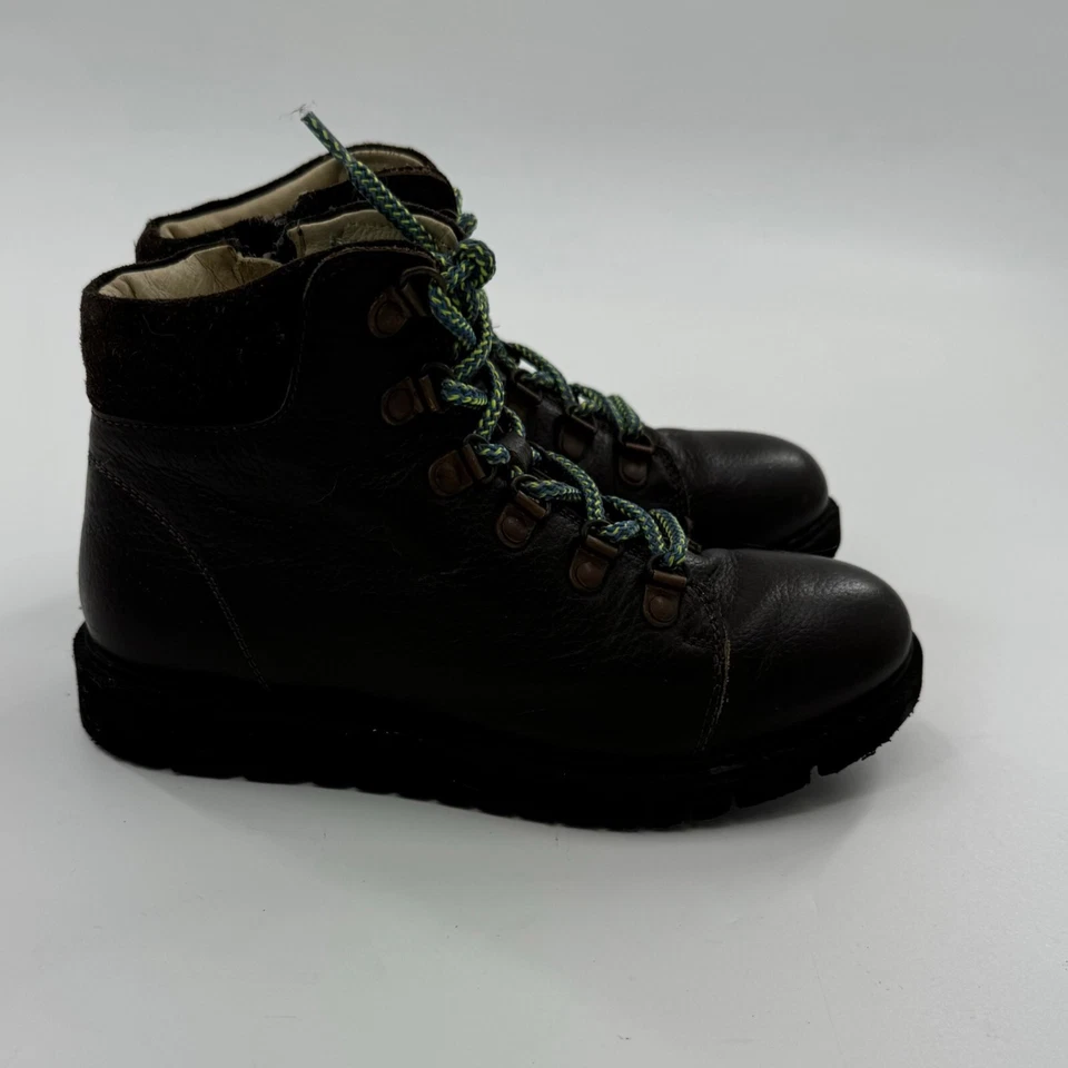 Mini Boden Niños Cuero Botas de Senderismo Talla 34 o US 2.5 Con Cordones Verdes y Lado Z Foto 1 de 4