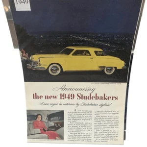 Vintage 1949 Studebaker A New Vogue in Interiors Pubblicità Pubblicità - Foto 1 di 4