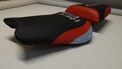 HONDA 01/02/03 CBR600 F4i FRONT & REAR SEAT COVERS BLACK/RED/SILVER CUSTOM FIT - Image 1 of 4