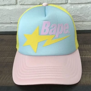 BAPE STA logo trucker hat cap candy color a bathing ape NIGO - Picture 1 of 8