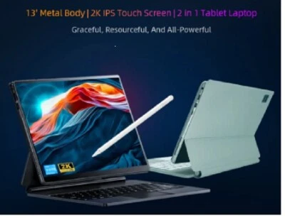 13" 2K IPS Touch Screen Laptop 16GB RAM 1TB SSD Office PC Windows 11 Notebook - Image 1 of 4