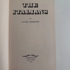 THE ITALIANS by Luigi Barzini 1965 Vintage Book  - Picture 1 of 5