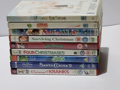 Lot of 9 Christmas DVD Movies inc Bad Santa Grinch Santa Who? Four Christmases - Image 1 of 4