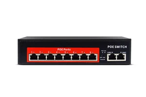 Switch Rete 120w Trasferimento Velocita' 10/100 Mbps Ethernet 8 porte 2 FE Lan - Foto 1 di 3