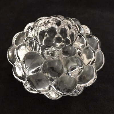 ORREFORS «Hallon» малиновый кристалл подсвечник Швеция - Изображение 1 из 4