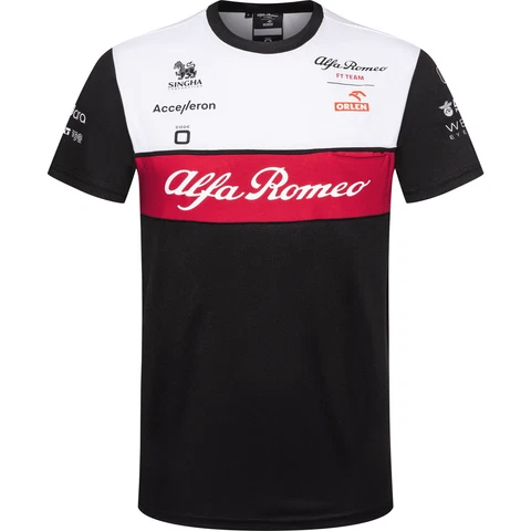 Alfa Romeo Racing F1 2022 Men's Team T-Shirt - Black Cover