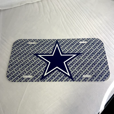 Etiqueta de equipo de colección Dallas Cowboys Hallmark licencia de placa de plástico Foto 1 de 4