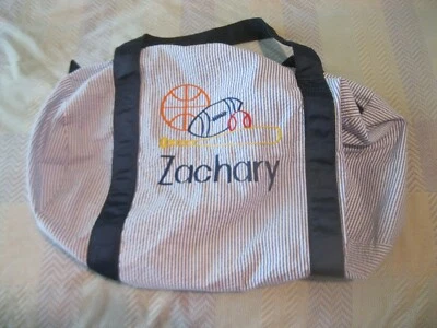 Bolsa de Lona Personalizada "Zachary" - Viaje Gimnasio Noche Pañal Fin de Semana - Nueva sin Etiquetas Foto 1 de 2