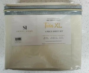 Sweet Home Collection 1800 Thread Count 3 Piece Bed Set Egyptian Quality TWIN XL - Bild 1 von 3
