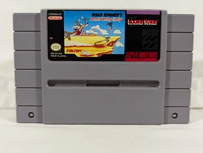 Super Nintendo SNES Road Runner's Death Valley Rally Cart Only Cleaned Working - Image 1 of 4