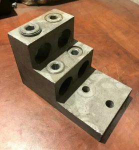 Used Aluminum Mechanical Lug 2 Hole 4 Barrel 2 Step - Picture 1 of 6