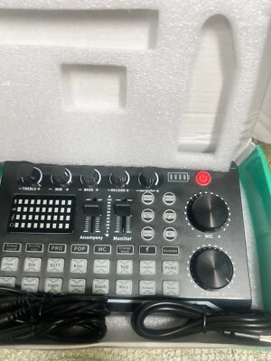 Professional Live Sound Card For Recording Broadcasting Pod Casting Sound Effect - Image 1 of 3