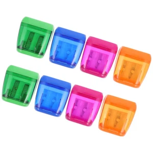 8 Pcs Pencil Sharpener Plastic Pencils Handheld Sharpeners Office - Picture 1 of 12