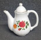 Miniature Teapot Bone China Display Item Roses Decoration 