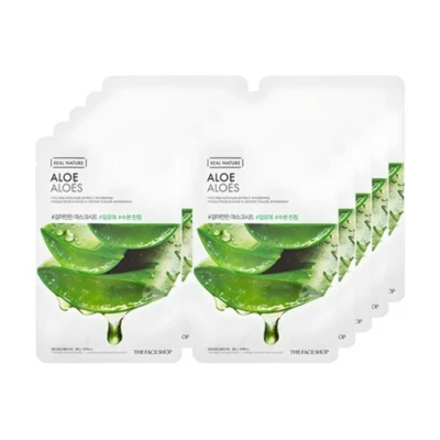 The Face Shop Real Aloe Juice Mask Instant Relief for Dehydrated, Stressed Skin - Image 1 of 4