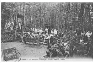 CPA 45 COMBREUX MESSE DE PELERINAGE A NOTRE DAME DE LOURDES - Picture 1 of 1