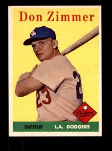 1958 Topps #77 Don Zimmer casi nuevo - Imagen 1 de 2