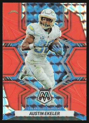 2022 Panini Mosaic #102 Austin Ekeler Mosaic Reactive Orange - Image 1 of 2