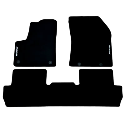 Car Floor Mats For Peugeot 3008 Velour Auto Liners Waterproof Black Carpet New - Image 1 of 4