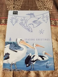 Australia Seasons Greetings Mounted Stamp on Card - E76 Tariff Incl - Picture 1 of 3