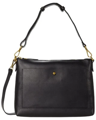 Madewell V5619 Black Leather The Transport Shoulder Crossbody Bag - Image 1 of 4