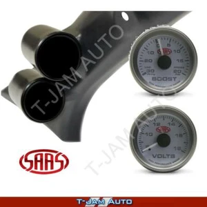 Pillar Pod for Nissan Patrol 1997-2015 + Boost + Volt White Gauges - Picture 1 of 12