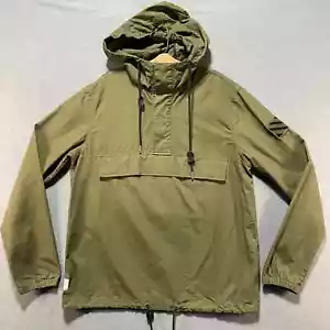 Chaqueta The Kennedy MFG Co Anorak Pequeña Verde Oliva 100% Algodón Bolsa Bolsillo Capucha - Imagen 1 de 11