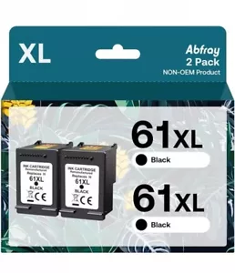 61XL Black Ink Cartridge High Yield Compatible for HP 61 XL Ink - Picture 1 of 1