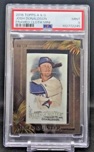 2016 Topps Allen & Ginter Framed Cloth Mini Josh Donaldson #6/10 PSA 9, Pop=1 - Picture 1 of 2