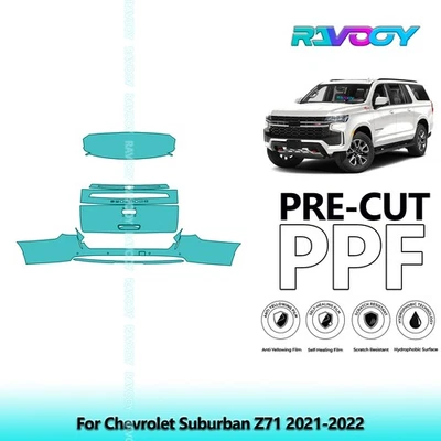 Kit PPF de protección de pintura precortada para Chevrolet Suburban Z71 2021-2022 Foto 1 de 4