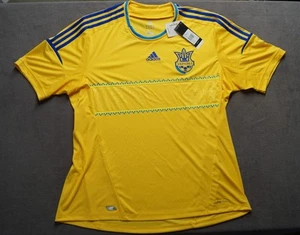 [12284] Adidas trikot Ukraine 2012 2014 Home Kurz 2XL Neu m. Etikett - Bild 1 von 15