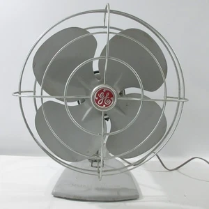 GE General Electric Vintage Metal Desk Fan Working 2 Speed - Picture 1 of 6