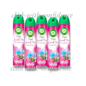 5 x Air Wick Pink Sweet Pea Air Freshener Spray 300ml - Picture 1 of 1
