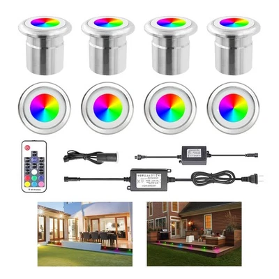 Комплекты светодиодных настольных светильников, IP67 водонепроницаемые декоративные утопленные ступенчатые светильники с регулируемой яркостью... - Изображение 1 из 4