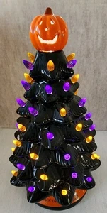 Lighted 15” Ceramic LED Halloween Holiday Tree Decoration By RJ Legend NIB - Picture 1 of 8