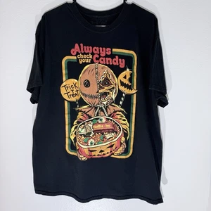 Trick R Treat T SHIRT Mens XL Black Always Check Your Candy Halloween Movie - Picture 1 of 4