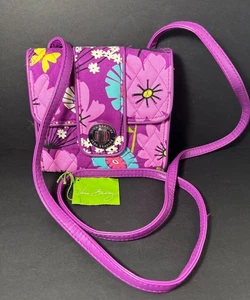 Vera Bradley Mini Hipster  Boho Flower Crossbody  Turlock Retired Flutterby - Picture 1 of 9
