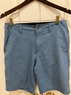 Volcom Hybrid Shorts Mens Sz 28  Waist Blue Quick Dry Surf & Turf 4 Way Stretch - Image 1 of 4