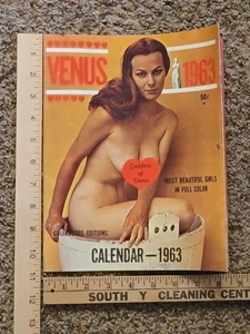 Calendario Vintage Pinup 1963 Venus Niñas Desnudas Edición Coleccionista  - Imagen 1 de 19