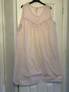 Women’s Pink Heart Nightdress BHS Size 16:18 Sleeveless - Picture 1 of 7