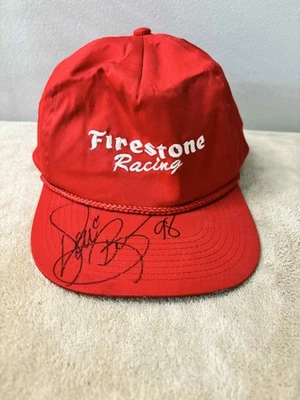 Donnie Beechler SIGNED Firestone Racing Snapback Hat Indy - Image 1 of 4